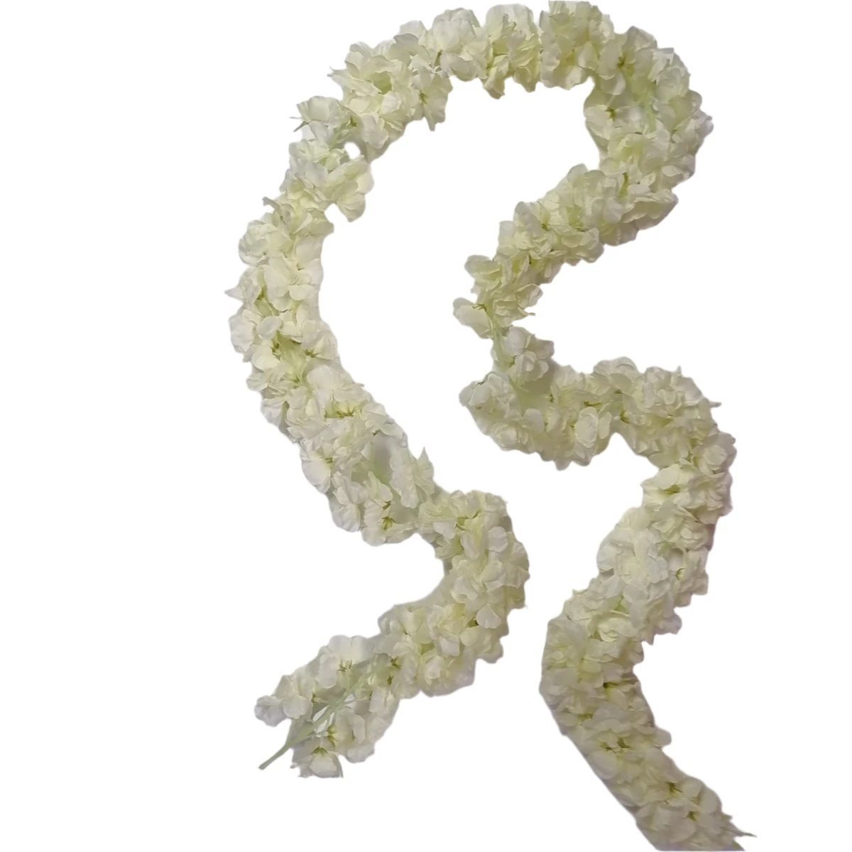 Artificial Hanging Roses - White 1.45m