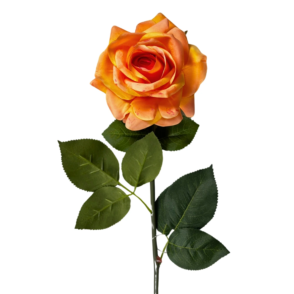 Artificial Rose Stem 75cm - Peach