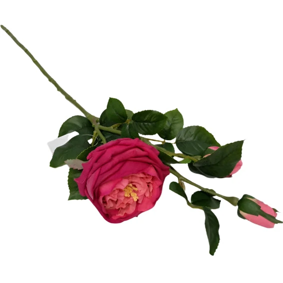 Artificial Rose Stem 70cm - D/Pink
